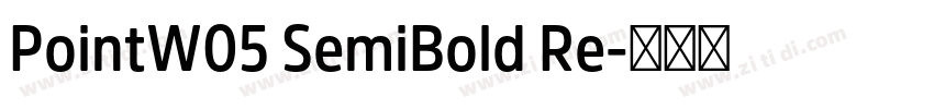 PointW05 SemiBold Re字体转换